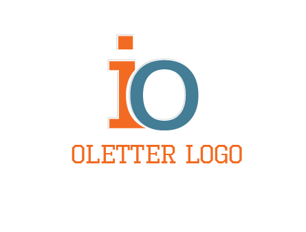 letter O overlapping letter I