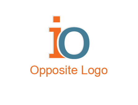 letter O overlapping letter I