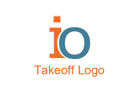 letter O overlapping letter I