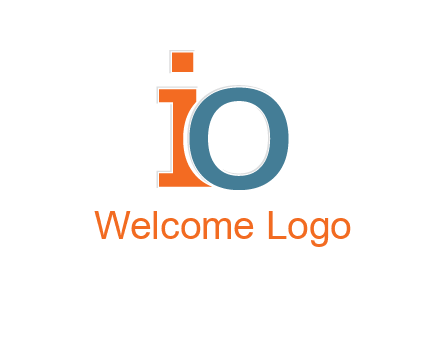 letter O overlapping letter I