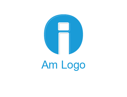 Letter i inside the circle icon