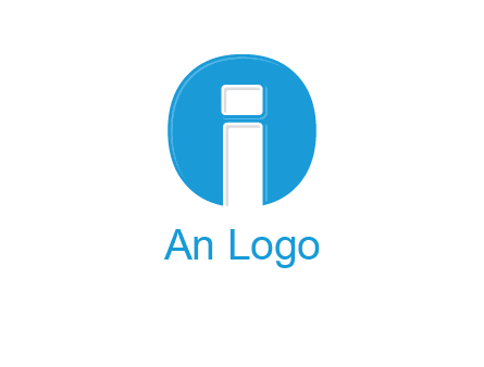 Letter i inside the circle icon