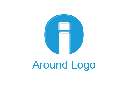 Letter i inside the circle icon