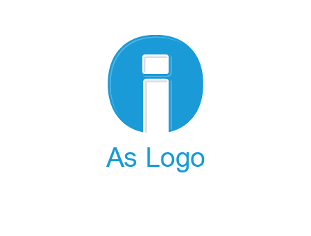 Letter i inside the circle icon
