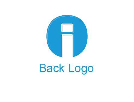 Letter i inside the circle icon