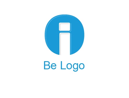 Letter i inside the circle icon