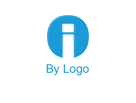 Letter i inside the circle icon