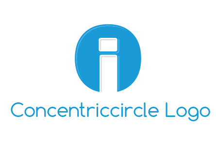 Letter i inside the circle icon