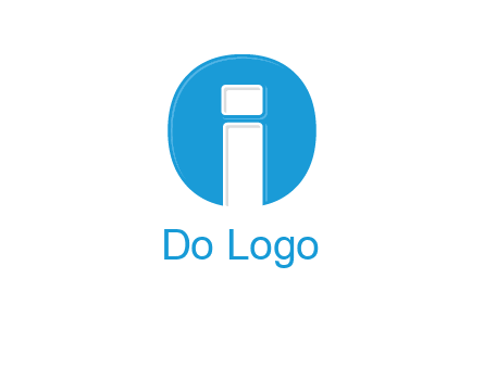 Letter i inside the circle icon