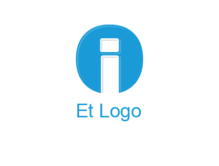 Letter i inside the circle icon