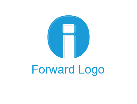 Letter i inside the circle icon