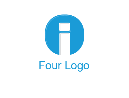 Letter i inside the circle icon