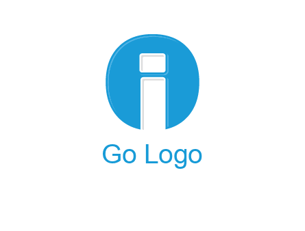 Letter i inside the circle icon