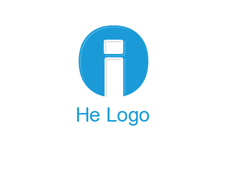 Letter i inside the circle icon