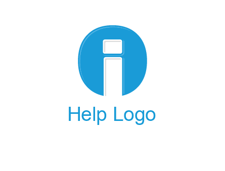 Letter i inside the circle icon