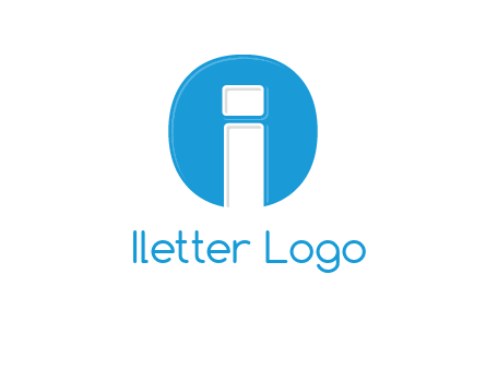 Letter i inside the circle icon