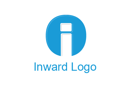 Letter i inside the circle icon