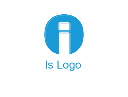 Letter i inside the circle icon