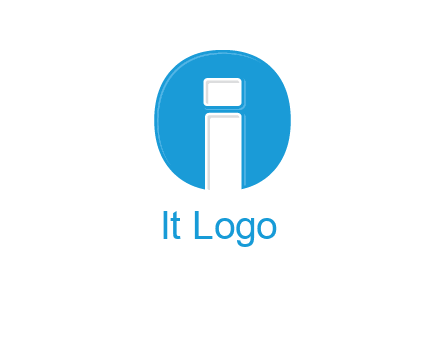 Letter i inside the circle icon