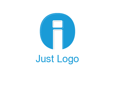 Letter i inside the circle icon