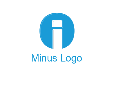 Letter i inside the circle icon