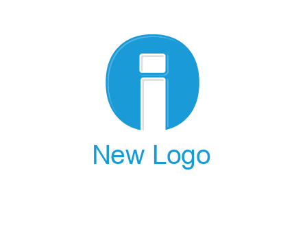 Letter i inside the circle icon