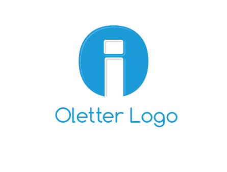 Letter i inside the circle icon