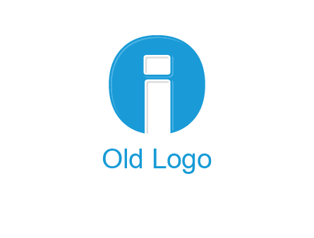 Letter i inside the circle icon