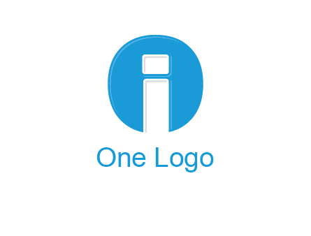 Letter i inside the circle icon