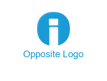 Letter i inside the circle icon
