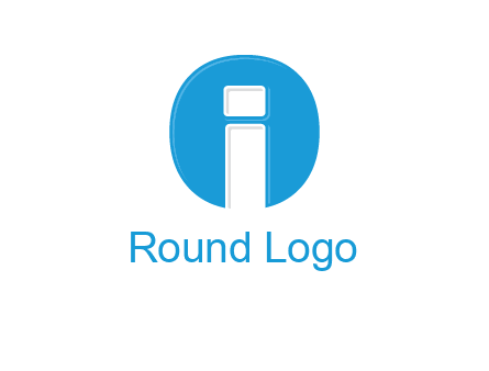 Letter i inside the circle icon