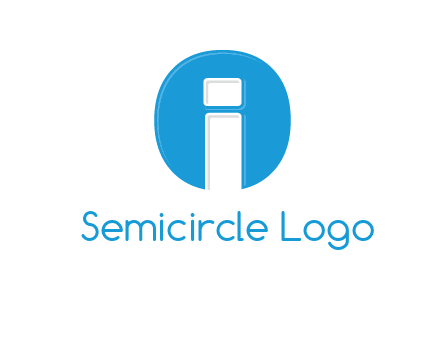 Letter i inside the circle icon