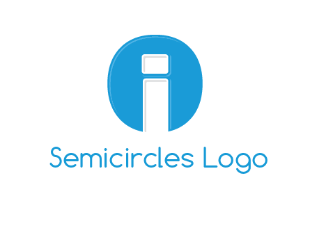 Letter i inside the circle icon