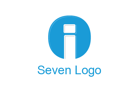 Letter i inside the circle icon