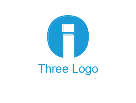Letter i inside the circle icon
