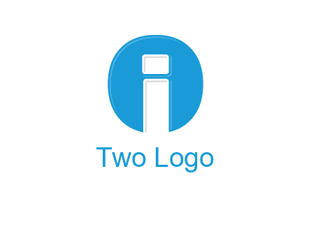 Letter i inside the circle icon