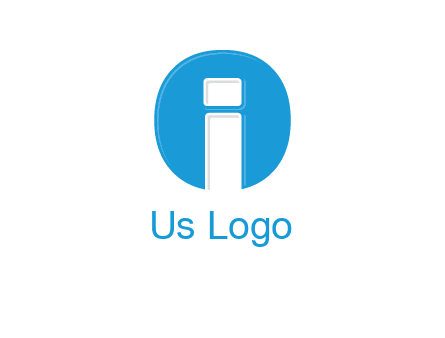 Letter i inside the circle icon