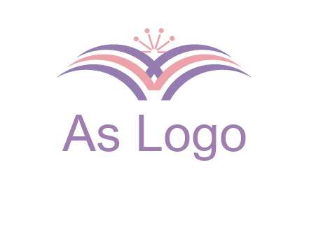 abstract wings crown