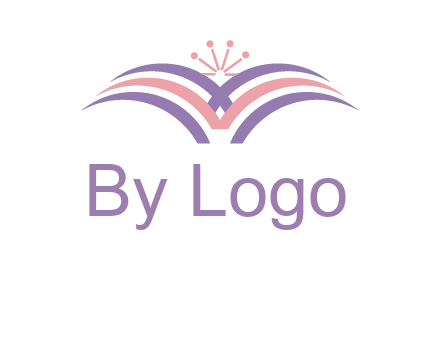 abstract wings crown