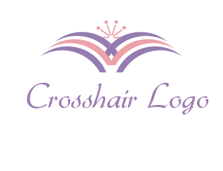 abstract wings crown