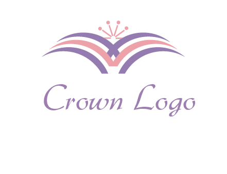 abstract wings crown