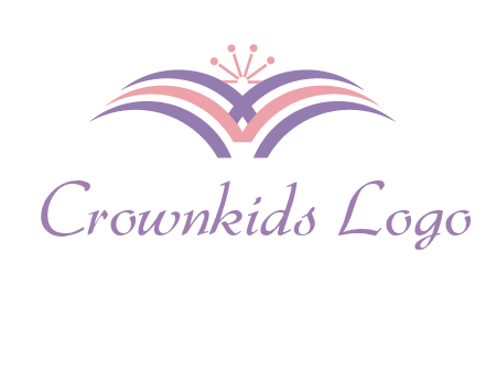 abstract wings crown