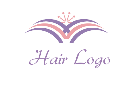 abstract wings crown