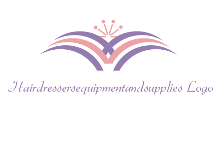 abstract wings crown