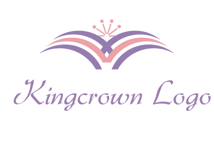 abstract wings crown