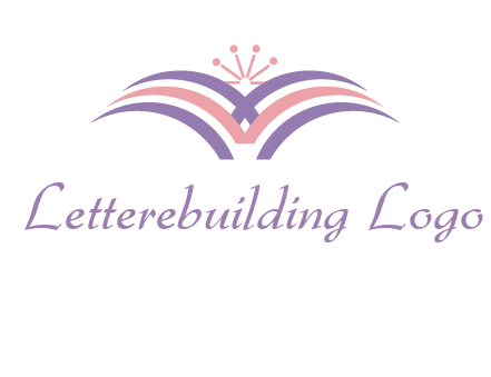 abstract wings crown