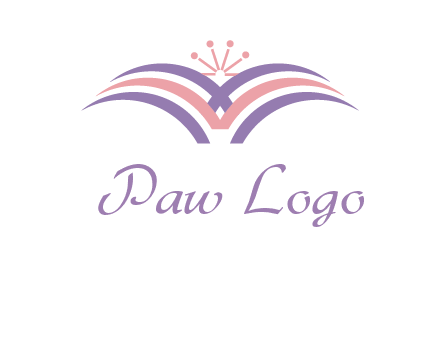 abstract wings crown