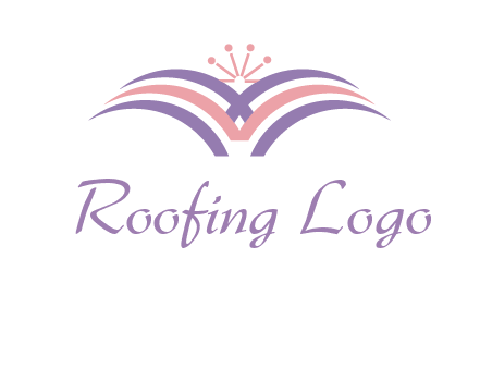 abstract wings crown