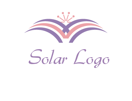 abstract wings crown