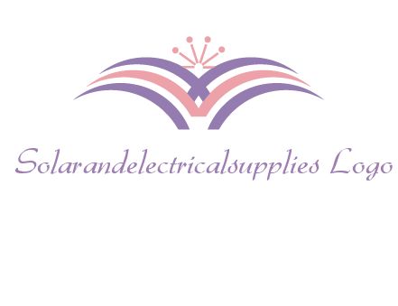 abstract wings crown